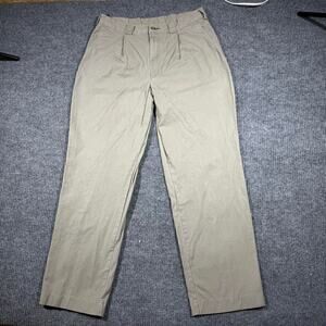 VINTAGE Tommy Hilfiger Pants Mens 34x32 Brown Canvas Baggy Loose Y2K
